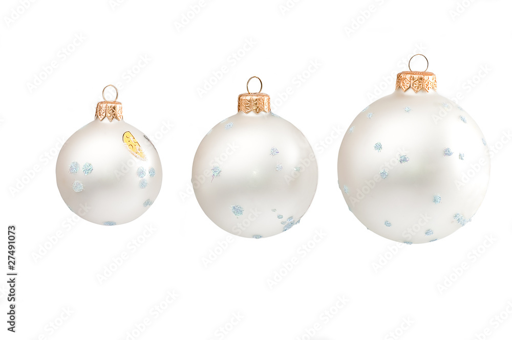 Snow Christmas spheres Snow Christmas spheres