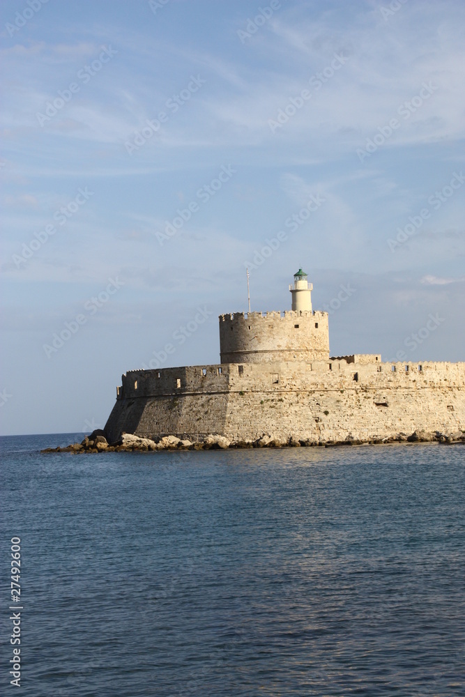 Festung im Hafen von Rhodos