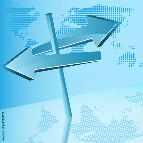 blue arrows