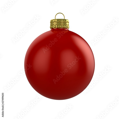 Xmas red bauble