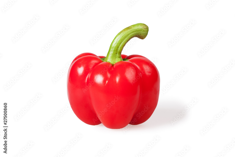 Red pepper isolated on white