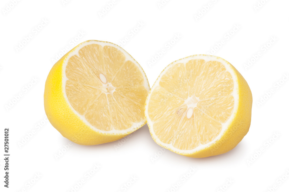 Lemons isolated on white background