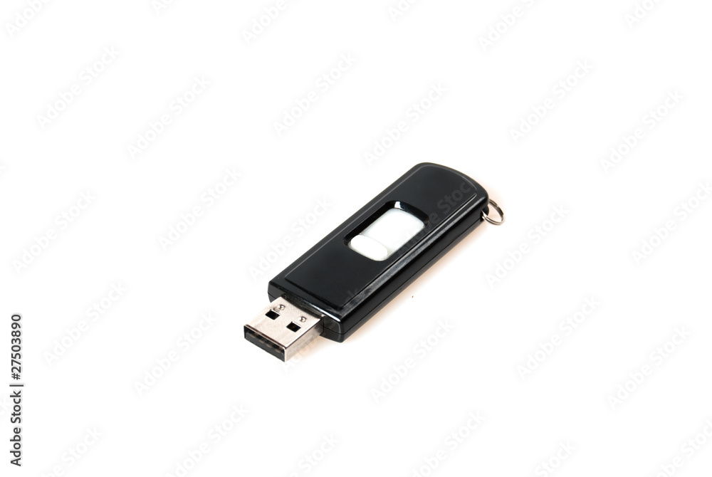 USB stick isolated on white background USB stick isolated on white background