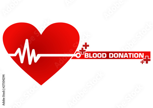 Blood Donation Concept Illustration in Vector