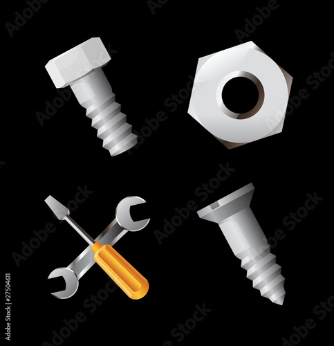 Icons for nuts and bolts