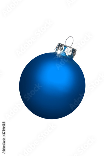 Blaue Weihnachtskugel