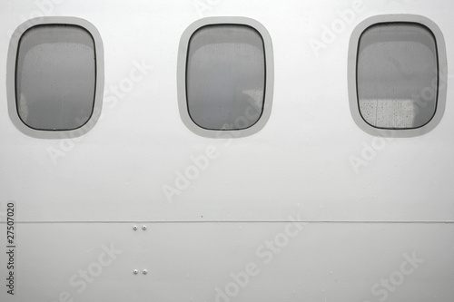 Row of plane windows