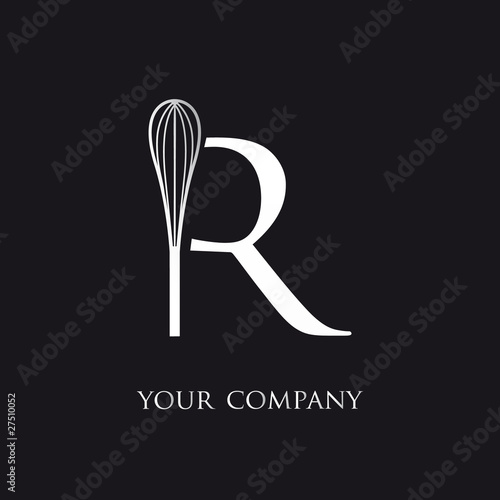 logo entreprise, logo restaurant, fouet cuisine