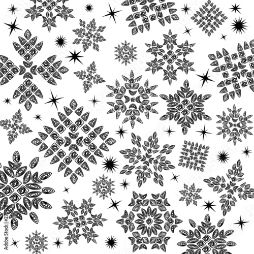 Vector Snowflakes Set