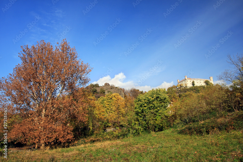 Fototapeta premium Montalto Dora castle, Italy