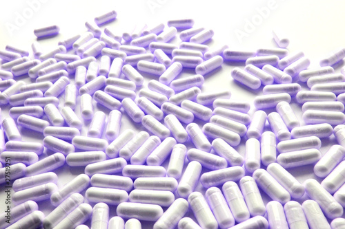 blue purple generic capsules