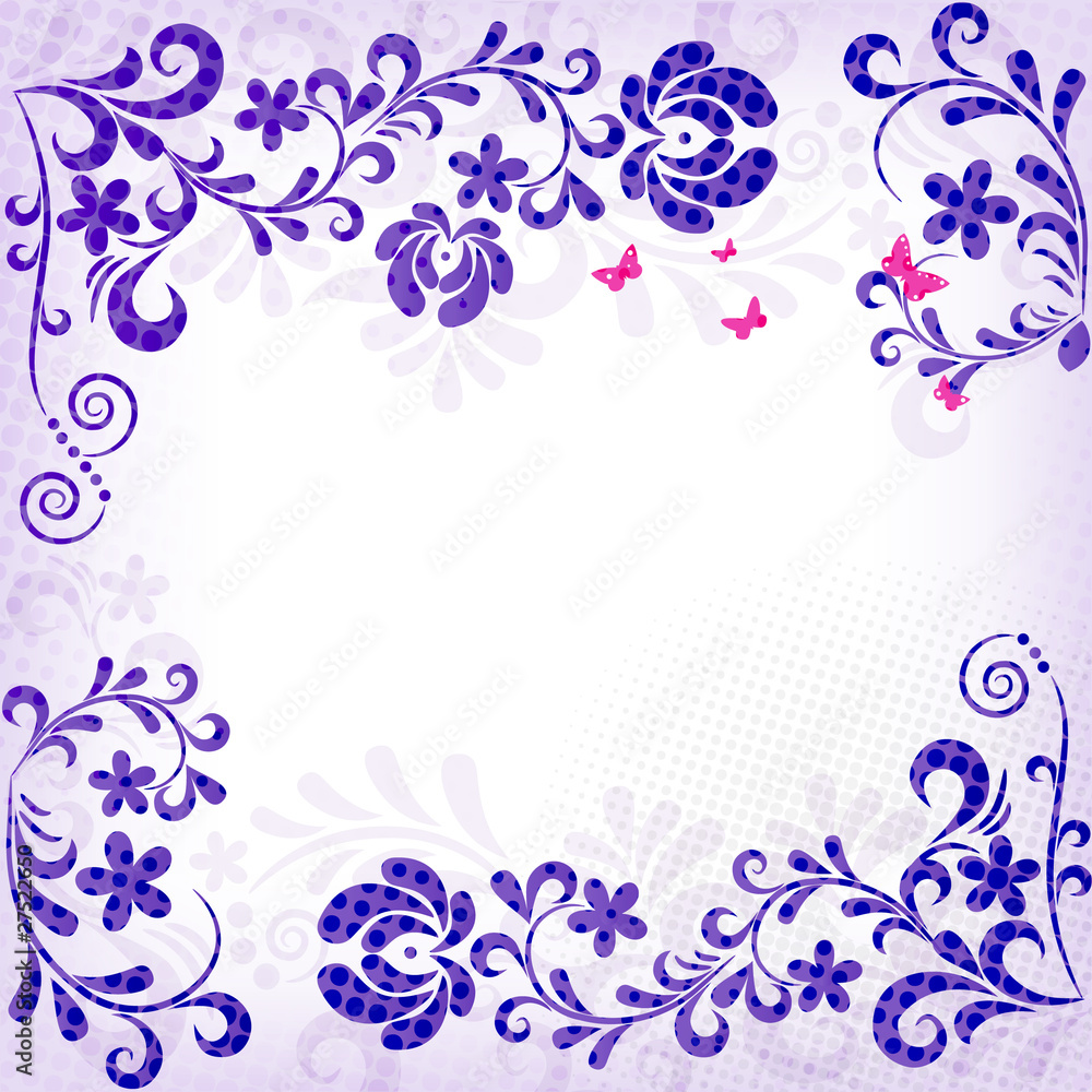 Soft floral vector background
