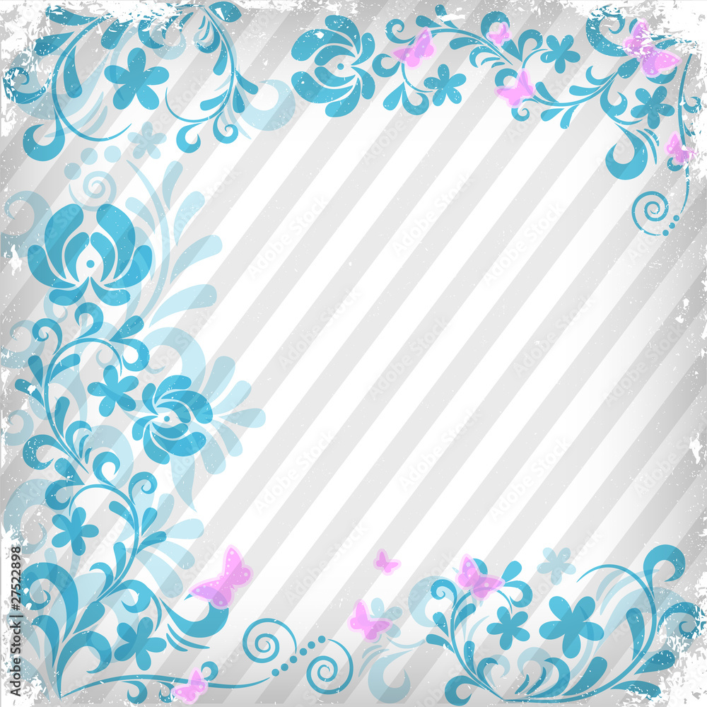 Soft floral vector background