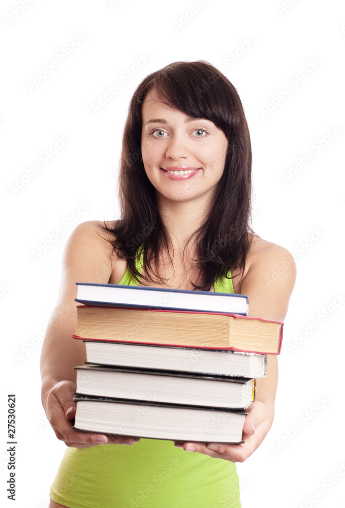 girl with books girl with books