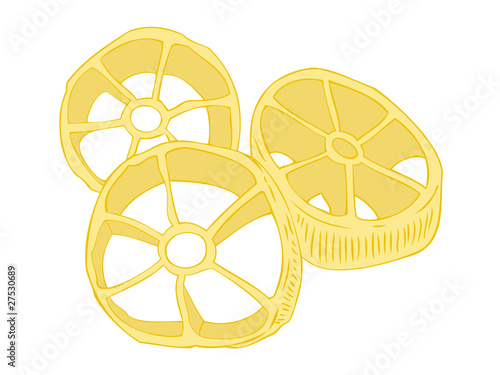 Rotelle pasta.