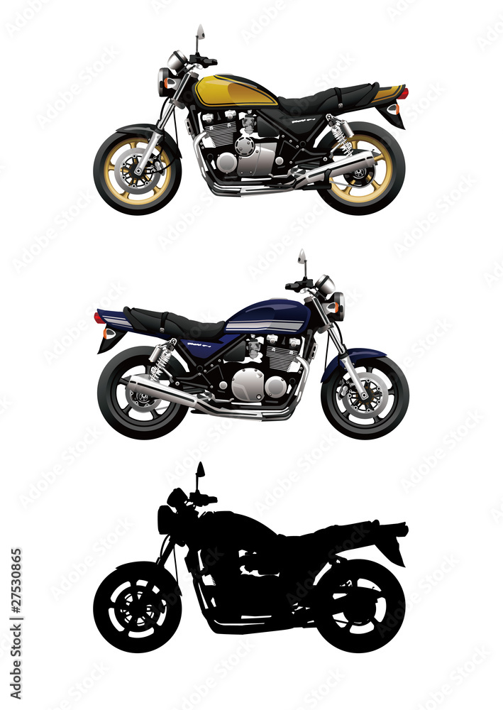 Obraz premium vector illustrations of motorcycle