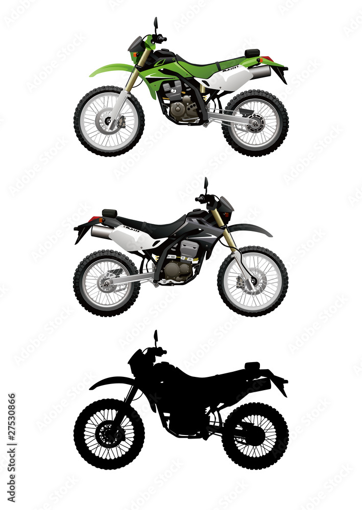 Obraz premium vector illustrations of motorcycle