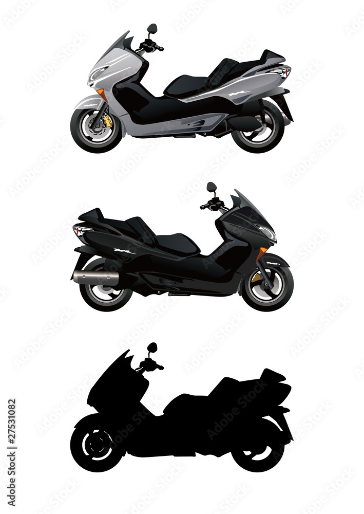 Obraz premium vector illustrations of motorcycle