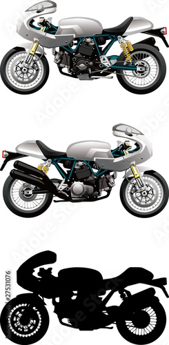 vector illustrations of motorcycle