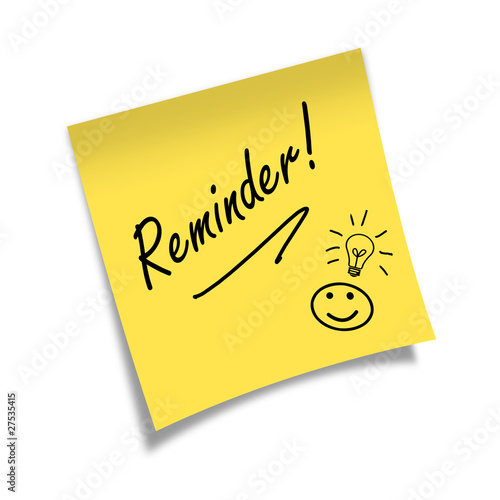 Photos Post-it REMINDER!