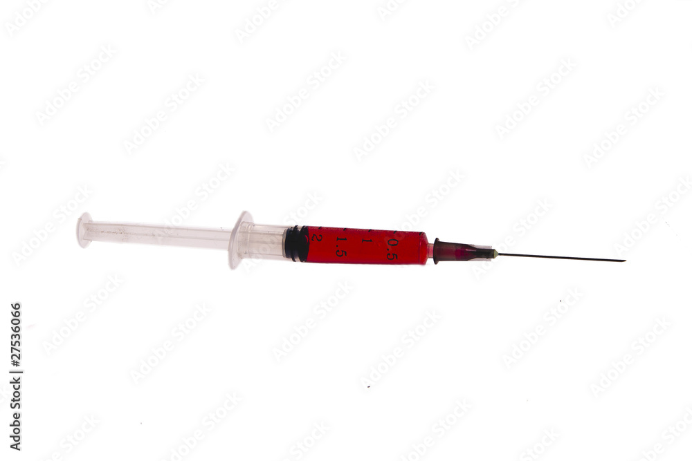 Fototapeta premium hypodermic syringe isolated