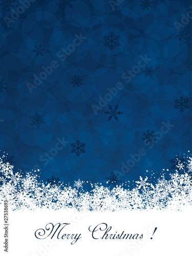 Wallpaper Mural Blue Christmas background Torontodigital.ca