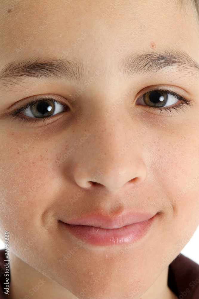 Child On White Background Child On White Background