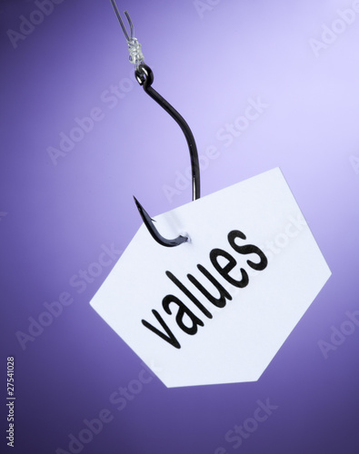 mot values valeurs accroché à hameçon crochet