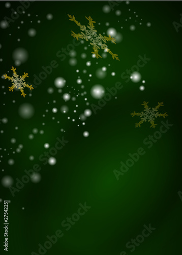 Obraz na płótnie Weihnachtlicher, abstrakter, grüner Hintergrund w salonie