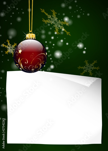 Christbaumschmuck mit Wunschzettel