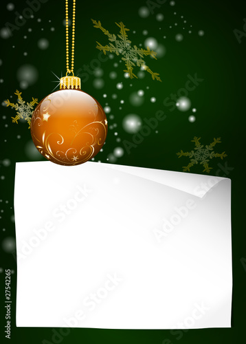 Christbaumschmuck mit Wunschzettel