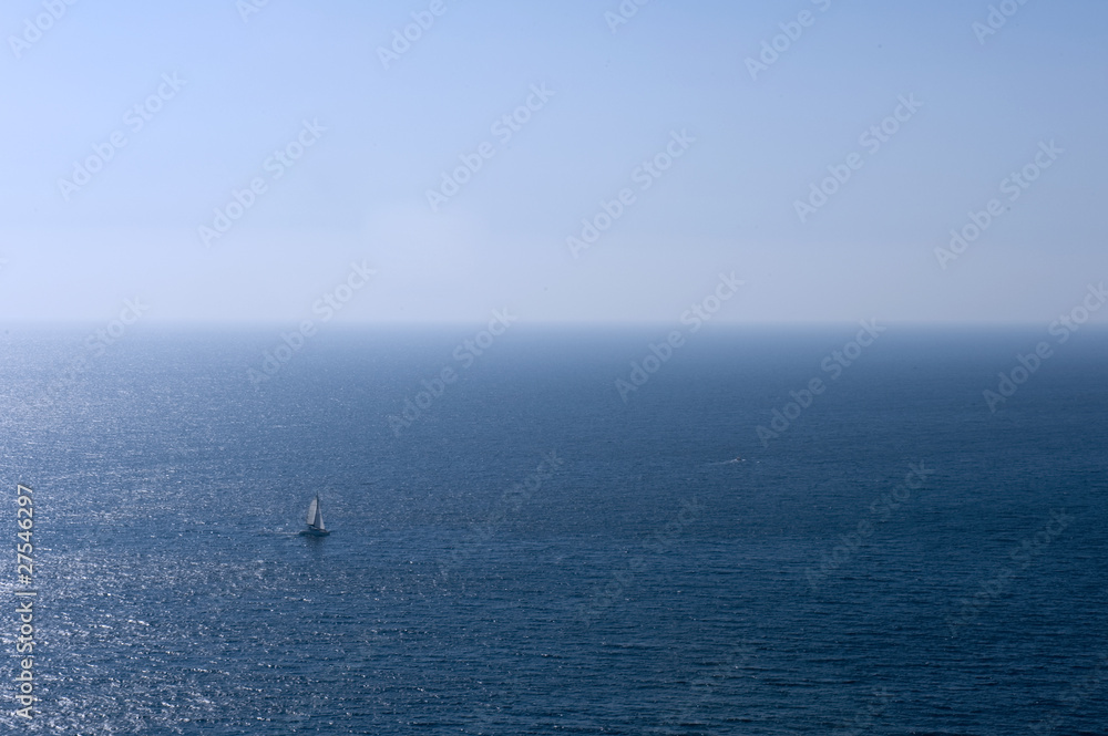 Sailing yatch in the wind Sailing yatch in the wind