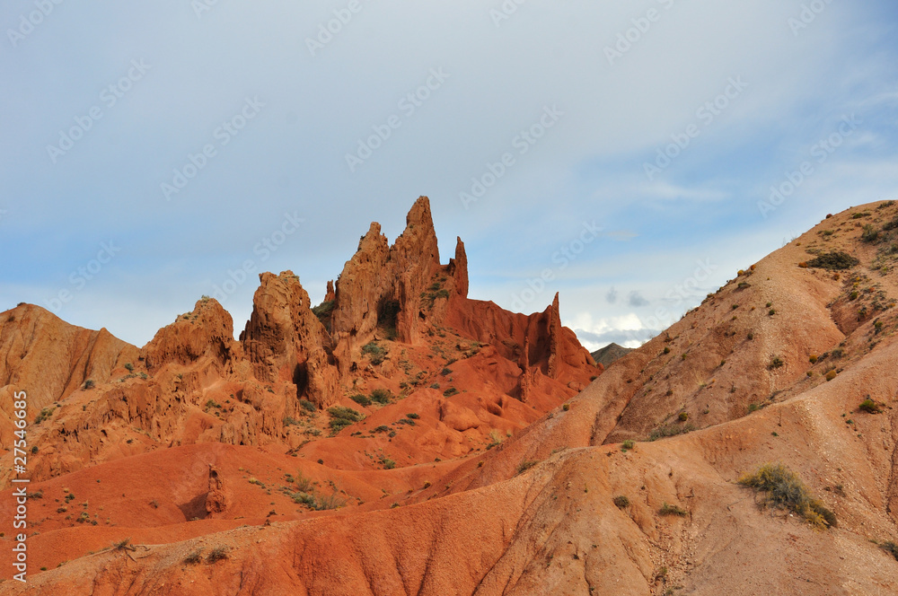 Naklejka premium Fabulously, like chine of a prehistoric monster - Skazka canyon