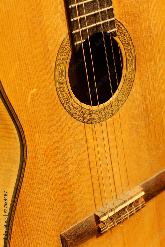 Obraz premium Antike Gitarre - Closeup