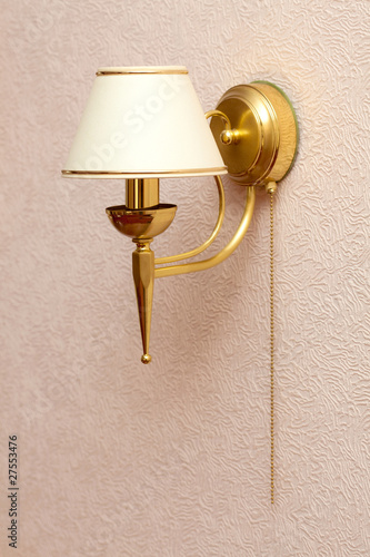 Classic design of sconce in the interior