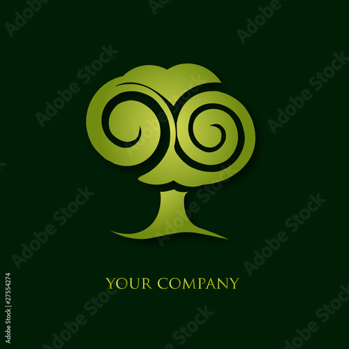 logo entreprise, logo arbre