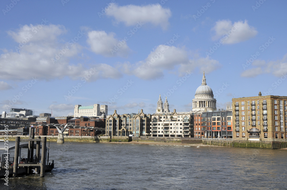 River Thames and St Pauls Cathedral, London