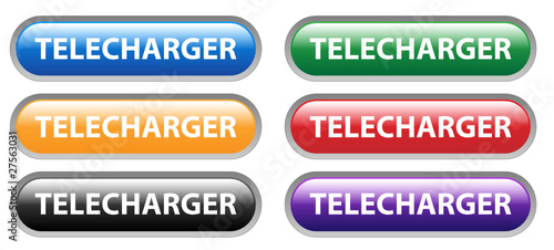 Série de Boutons Web TELECHARGER (accès internet téléchargement)