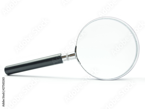 Magnifying Glass on white background with shadow