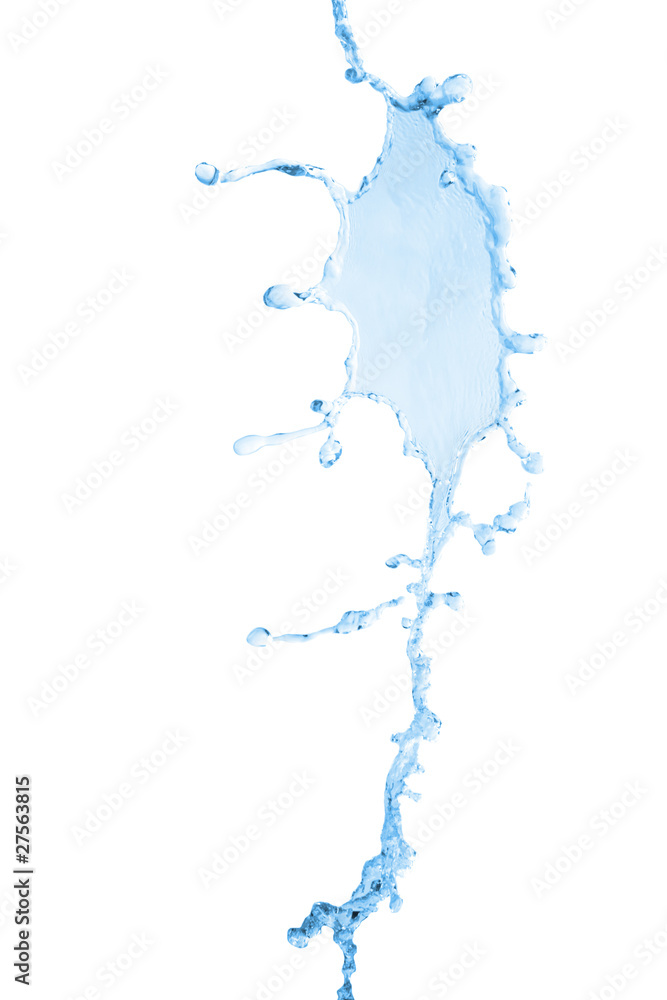 water splash isolated on the white background
