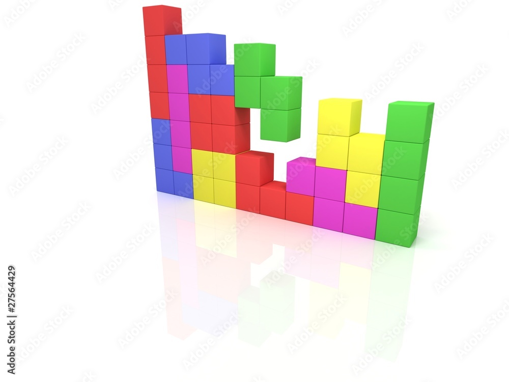 3d tetris Stock Illustration | Adobe Stock