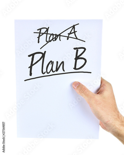 Plan B Zettel photo