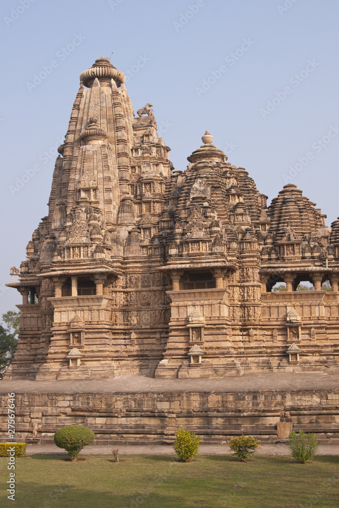 Vishvanatha Hindu Temple at Khajuraho, India.