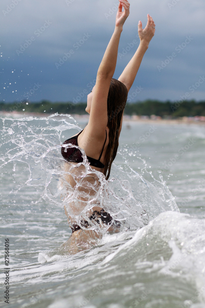Fototapeta premium On a wave crest