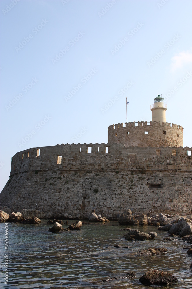 Festung im Hafen von Rhodos