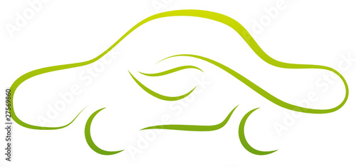 Green Car Leaf