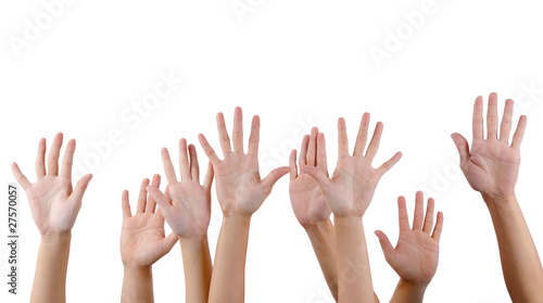 All people raise hands