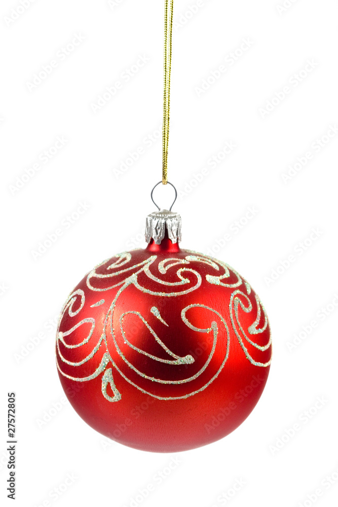 Red christmas ball Red christmas ball