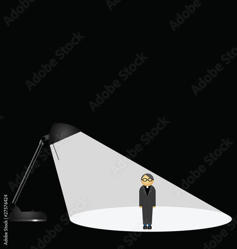 Concept of the church being in the spotlight