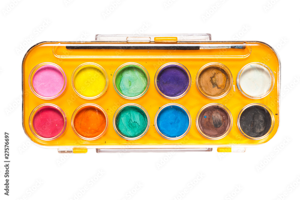 Naklejka premium watercolor set isolated